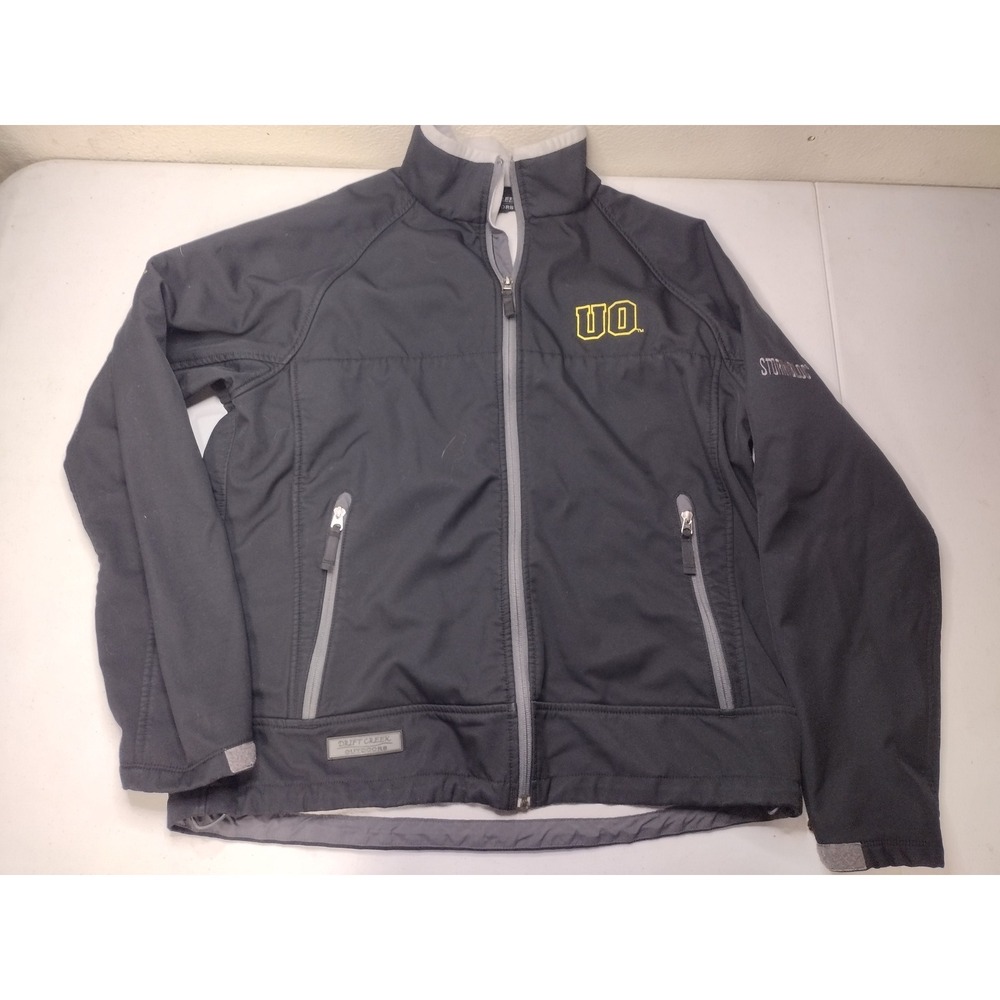 Drift Creek Outdoors Oregon Ducks Stormbloc Softshell Jacket Black Mens L